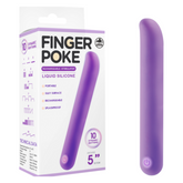 Finger Poke 5 Inch Vibrating Bullet Purple Purple Finger Stimulator
